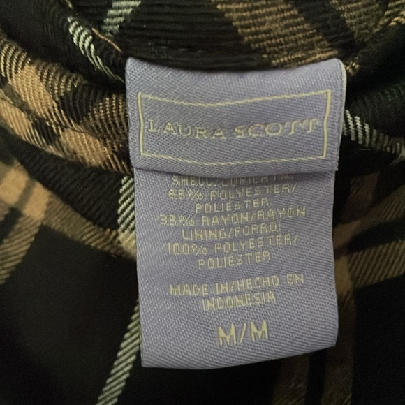 Y2K Laura Scott Plaid Lined Skirt Medium NWT preppy NWT - Picture 4 of 6